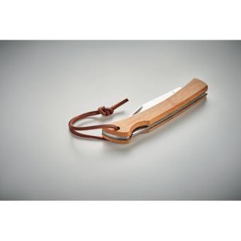 MANSAN Foldable knife in bamboo Timber