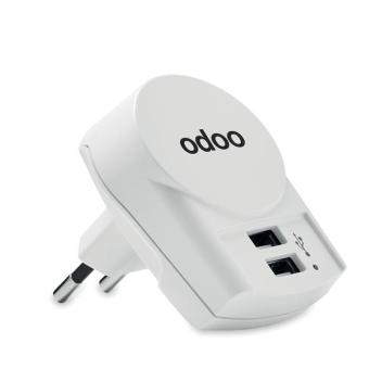 EURO USB CHARGER 2XA Skross Euro USB Charger (2xA) White