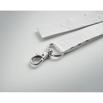 LANSEE Seed paper lanyard w/hook White