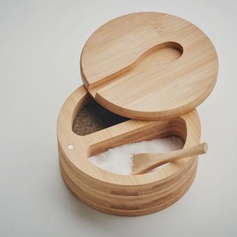 S&P Salt and pepper bamboo box Timber