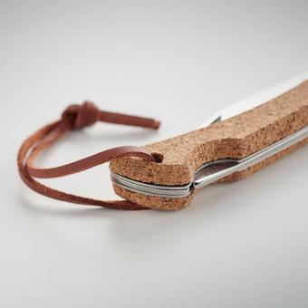 BLADEKORK Foldable knife with cork Fawn