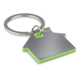 IMBA House shape plastic key ring 