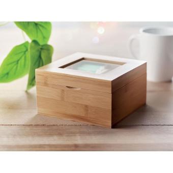 CAMPO TEA Bamboo tea box Timber