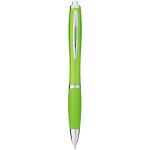 Nash ballpoint pen with coloured barrel and grip (black ink) 