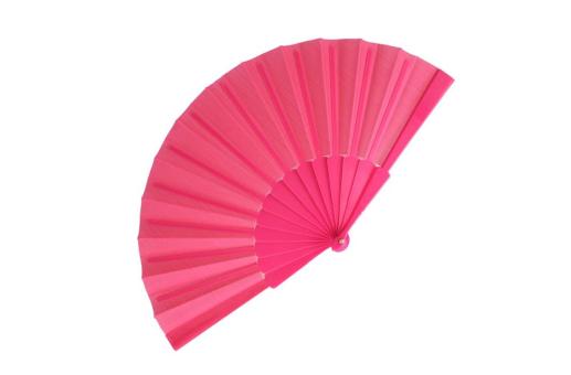 Hand fan plastic &amp; polyester 