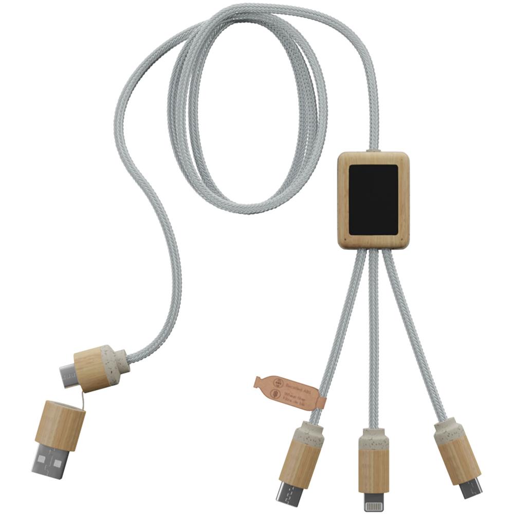 SCX.design C46 5-in-1 CarPlay-Kabel mit Leuchtlogo