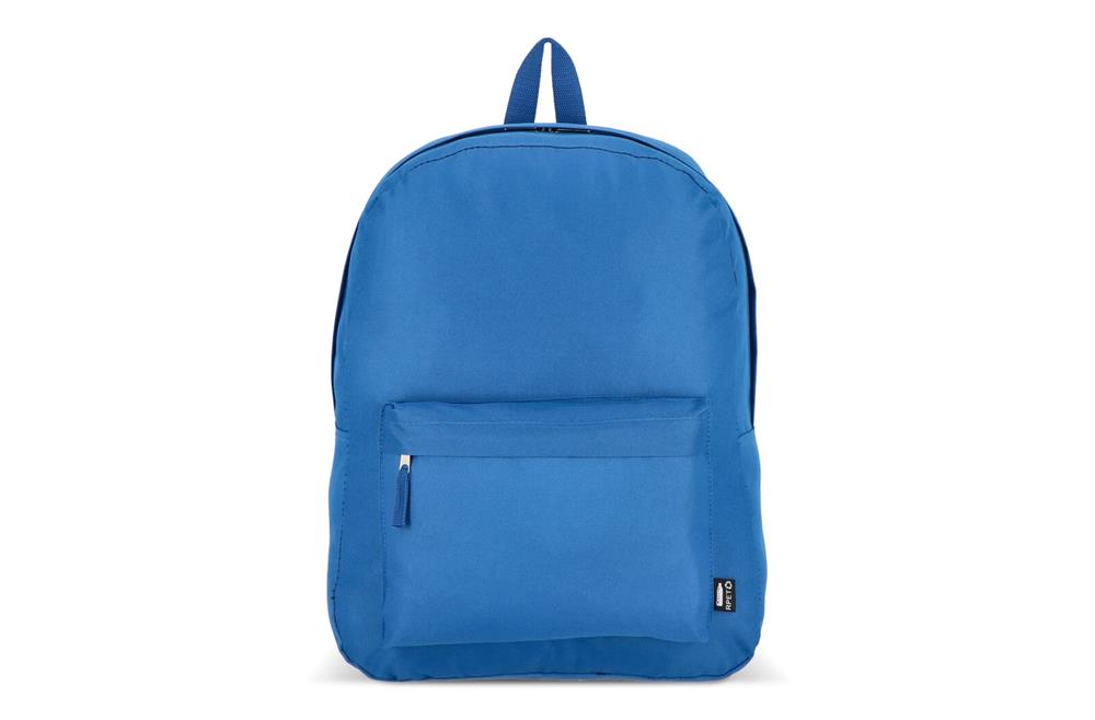 Blauer R-PET-Rucksack mit Frontfach, Modell LT95293